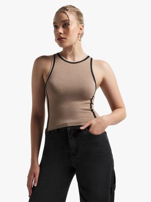 Women's Stone Seamless Contour Vest