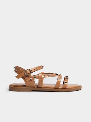 Girls Gladiator Stud Sandals