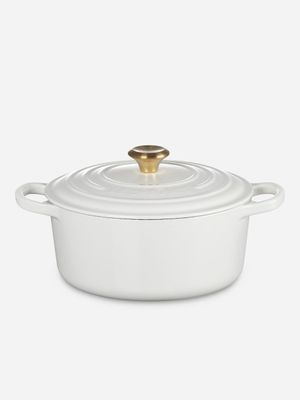 Le Creuset Round Cocotte White 22cm