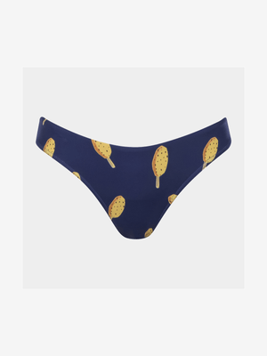 Women's Granadilla Swim Navy Lollies Basic Bikini Bottoms