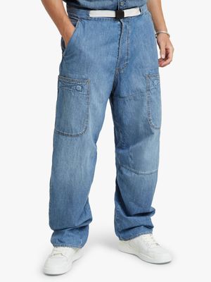 G-Star Men's Travail 3D Relaxed Faded Blue Jeans