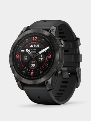 Garmin Epix Pro Gen 2 Sapphire Edition Carbon Grey DLC Titanium with black band 47mm