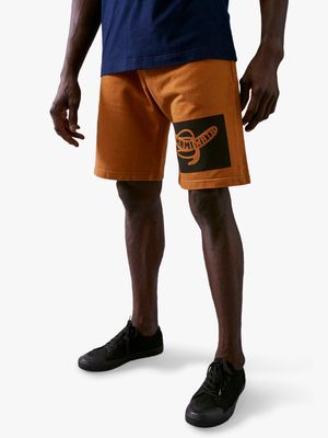 Men's Mami Wata Brown Banana Block Fleece Short