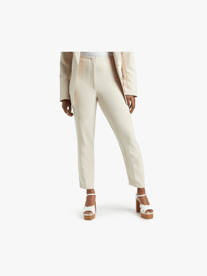 Tapered Leg Darted High Waist Pants