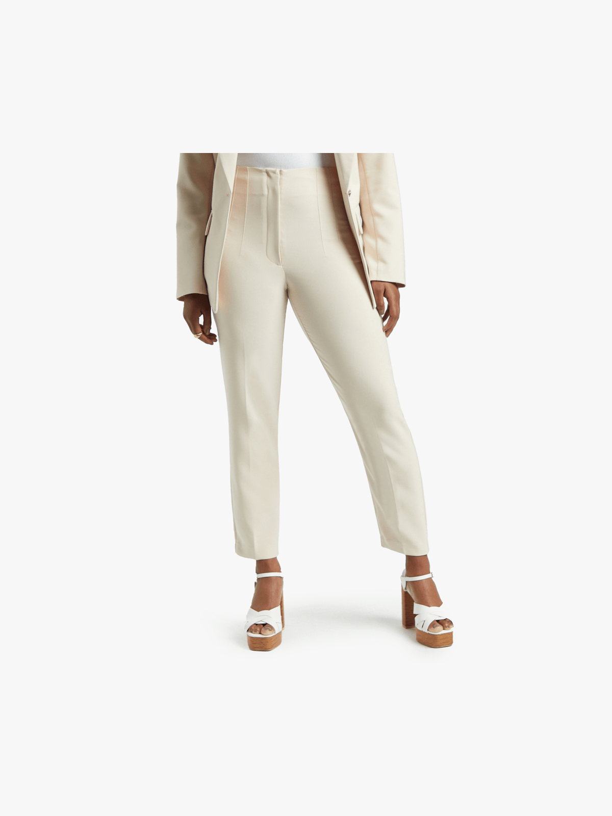 Dart high waist trousers - Women | MANGO OUTLET USA