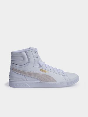 Women's Puma Vikky V3 Mid White/Gold Sneaker