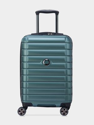 Delsey Shadow 5.0 55cm Green 4Dw Cabin Trolley Case