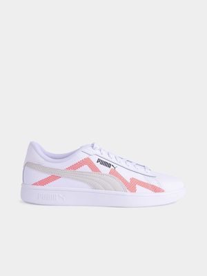 Junior Puma Smash 3.0 SMASH 3.0 Future White/Pink Sneaker