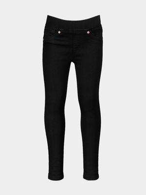 Older Girl's Black Jeggings