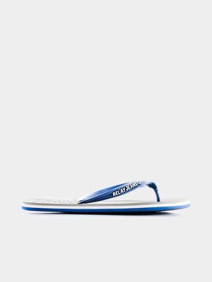 RJ Flip Flop Grey & Navy