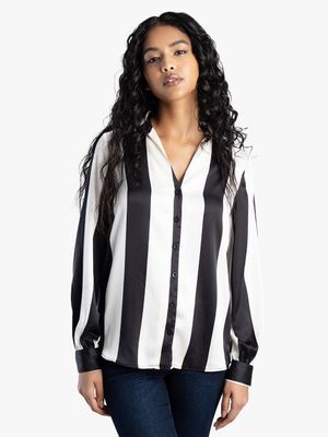 Sissy Boy Button Up Stripe Blouse