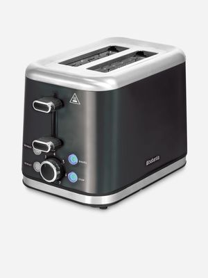 Brabantia 2 slice black & stainless steel toaster