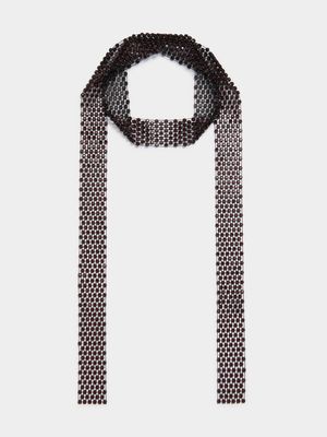 Luella Mesh Stone Neck Tie