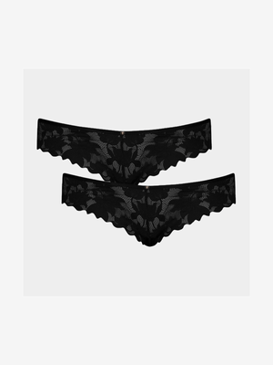 2 Pack Lace Brazilian Panties