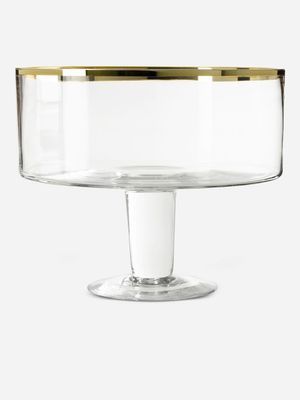 s&p valencia trifle bowl gold rim 26cm