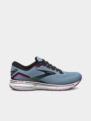 Womens Brooks Ghost 15 Blue Bell/Black Running Shoes