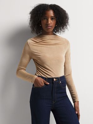 Bijou Long Sleeve Draped Top