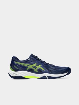 Mens Asics Gel-Blade FF Navy/Yellow Court Shoes