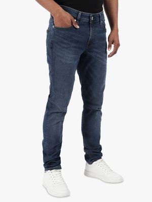 Men's Guess Blue Dark Wash Skinny Jeans