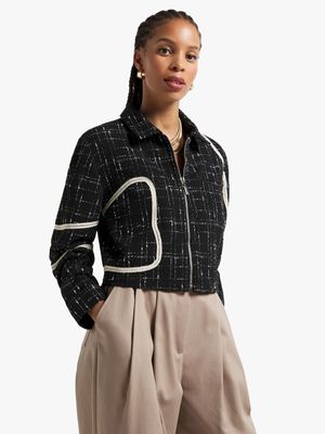 Women's VNTU Black Fitted Jacket