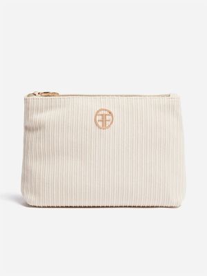 Foschini All Woman Small Corduroy Cosmetic Pouch