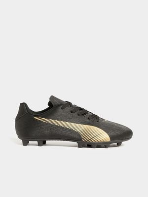 Men's Puma Invade Black/Gold FG Boots