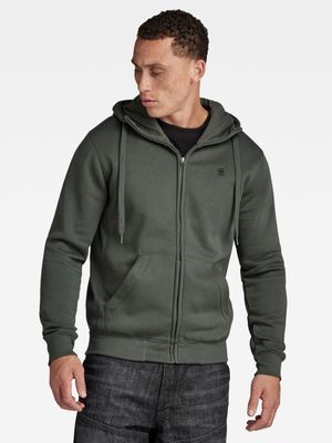 G-Star Men's Premium Core Zip Thru Grey Hoodie