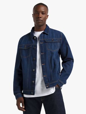 Men's Dark Wash Denim Jacket