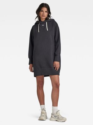 G-Star Women's Hooded Loose Black Sweat Dress