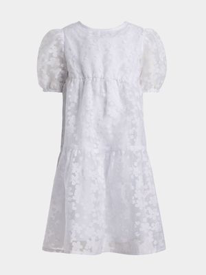 Younger Girls Daisy Organza Dress