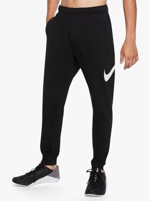 Men's Nike Dri-Fit Black Taper Swoosh Pants