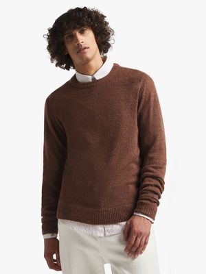 Men's Brown Melange Jersey