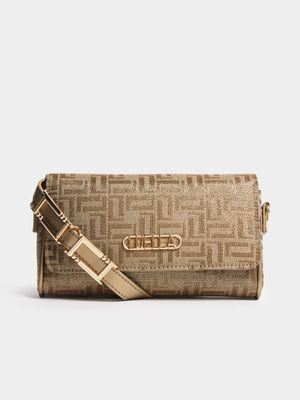 Luella Lurex Jacquard Crossbody Bag