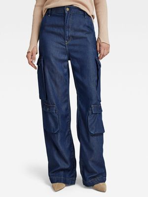 G-Star Women's Deck 2.0 Chino Denim Cargo Jeans