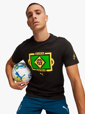 Mens Puma Neymar Jr Black Tee