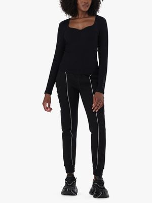 Women's Steve Madden Black Co-Ord Zoey Scuba Joggers