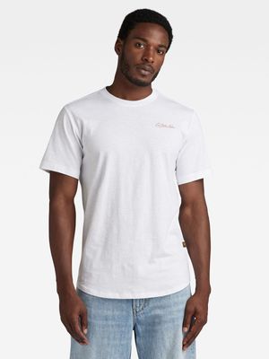 G-Star Men's Back Graphic Lash White T-Shirt