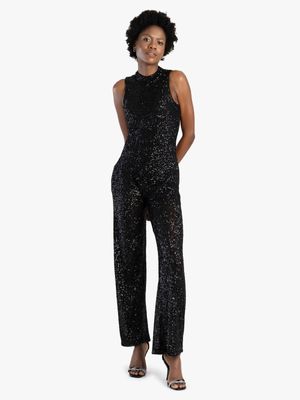 Sissy Boy Halter Neck Sequin Jumpsuit