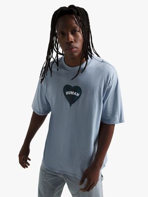 Men's Blue Heart Balloon Graphic Top