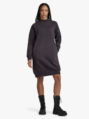 G-Star Women's Mock Raglan Grey Sweat Dress