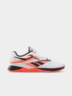 Womens Reebok Nano X4 White/Black/Orange Training Shoes