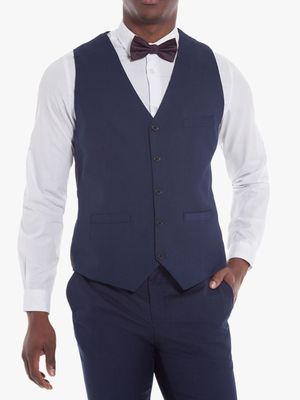 MKM BLACK/LIGHT GREY/NAVY SUIT WAISTCOAT