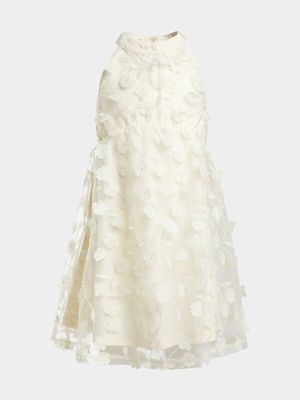 Younger Girls Drop Hem Organza Party Dress