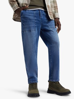 Men's Relay Jeans Tapered Medium Blue Gilly Jean