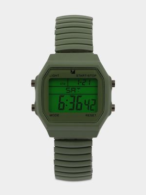 Men's Markham Retro Square Digital Expansion Fatigue Watch