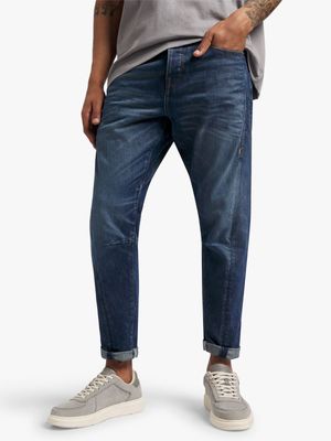 Men's Union-DNM Medium Blue Engineered Slim Jeans