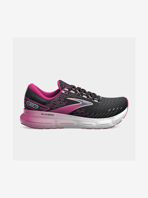 Womens Brooks Glycerin 20 Black/Fuchsia/Linen Running Shoes