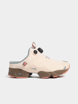 Reebok Women's Instapump Fury Mule Beige/Brown Sneaker