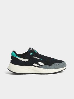 Reebok Men's Classic Leather 2400 Black/Teal/Grey Sneaker