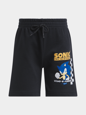 Jet Younger Boys Black Sonic Shorts